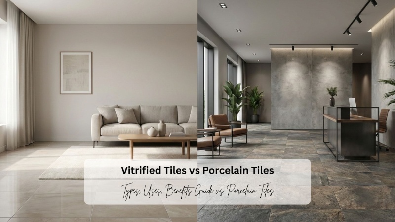 Complete Guide to Vitrified & Porcelain Tiles: Types, Uses & Benefits