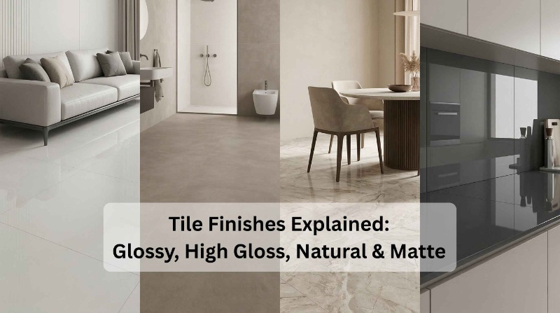 Tile Finishes Explained: Glossy, High Gloss, Natural & Matte