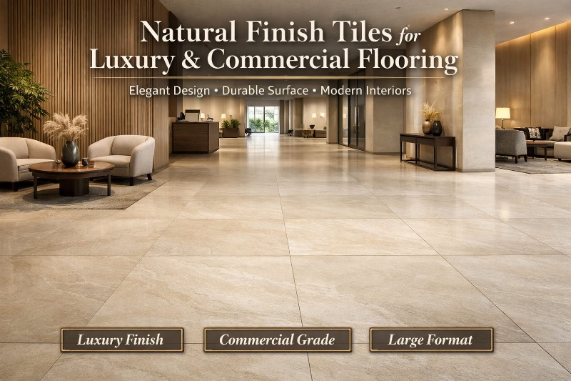 Natural Finish Tiles for Luxury & Commercial Flooring