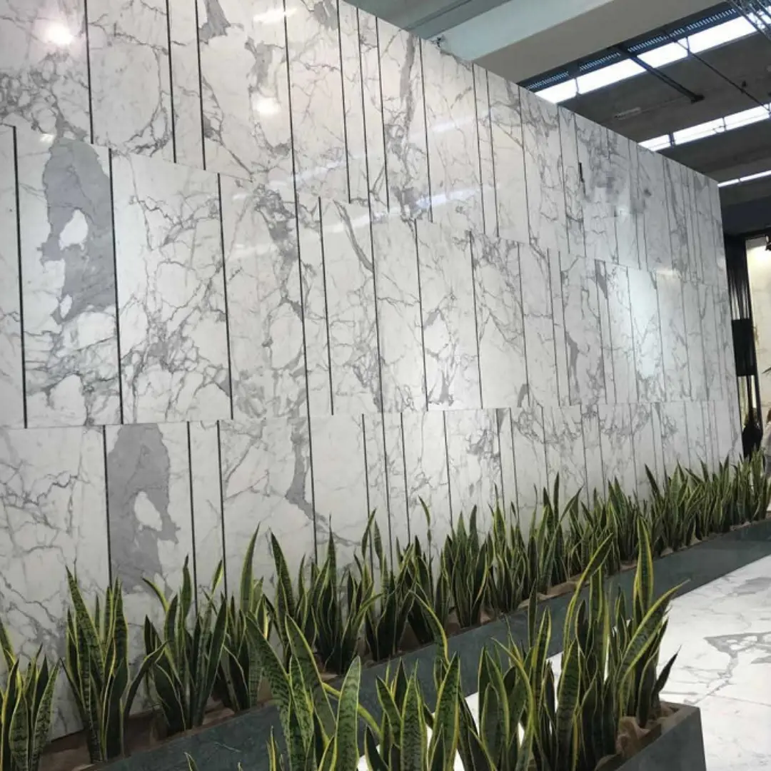 Statuario Marble Tiles for Exterior Use